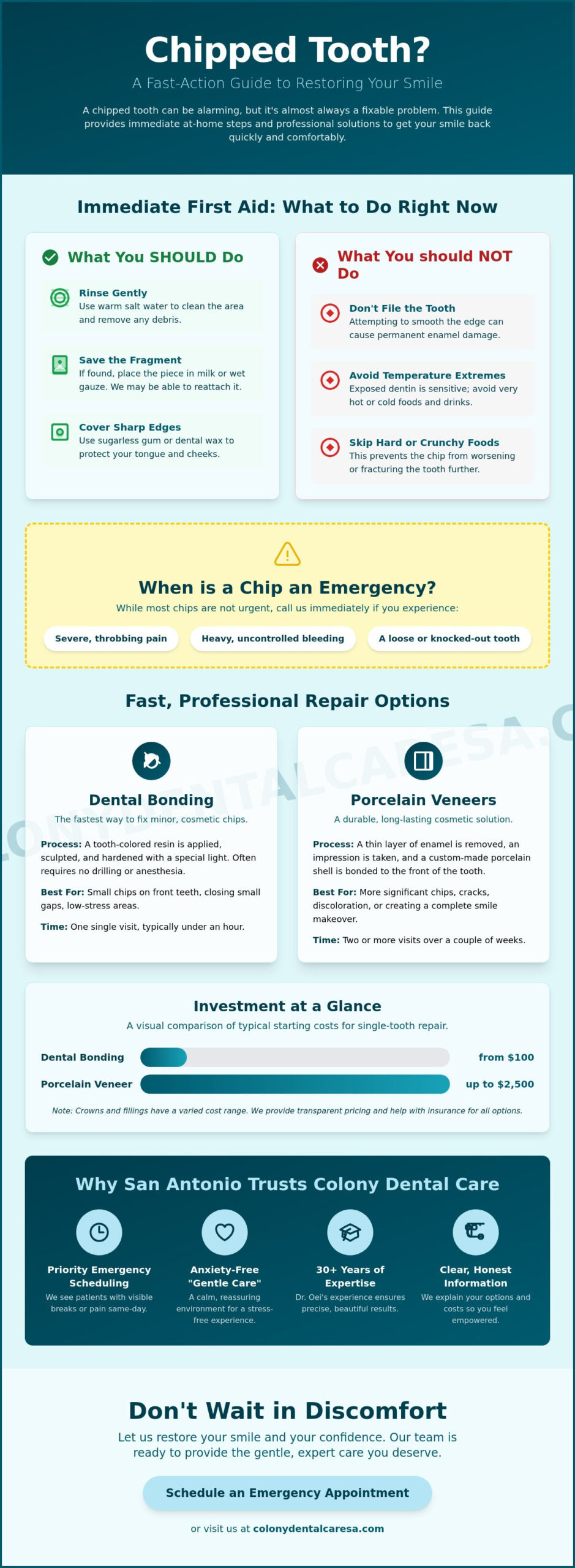 How to Fix a Chipped Tooth Fast in San Antonio, TX: Your 2026 Emergency Guide